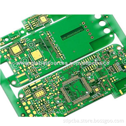 PCB Circuit with 1.50mm Thickness, 1oz Copper, Green Solder Mask and Immersion Gold